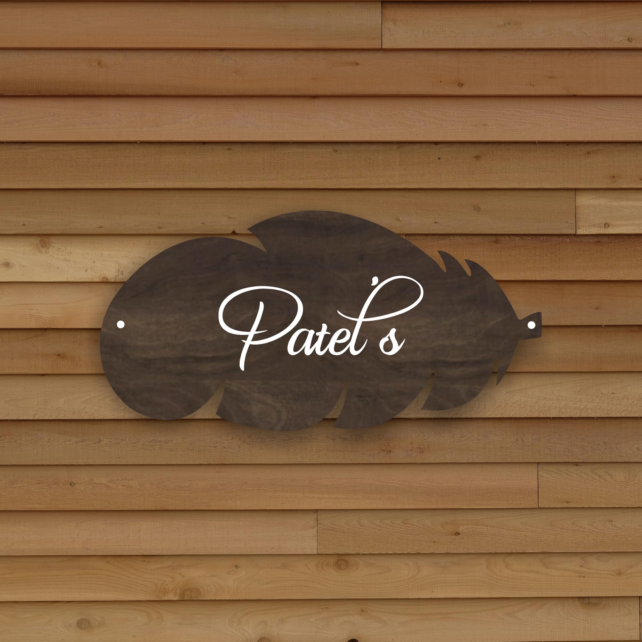 ABAJ Wooden Customized Name Plate For Home Entrance/Ideal For House, Villa, Bungalow, Flat & Office/Elegant Design / 3D Letters/Longer Life (Size - 14x6.5 Inches) PATEL-image-38