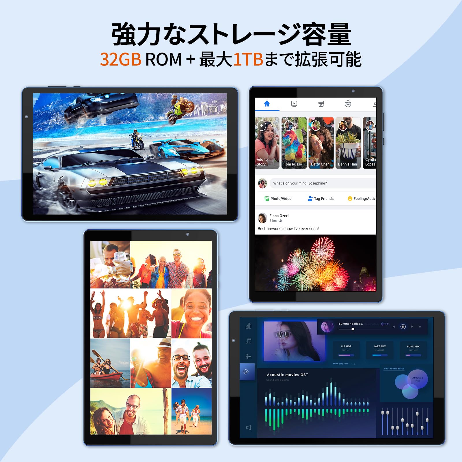 Amazon.co.jp: Baken 10.1インチ Android 14タブレット、32GB ROM