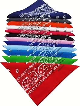 Amazon.com: FANNI YOUPIN 100% Cotton Fine thick Bandanas Fashion