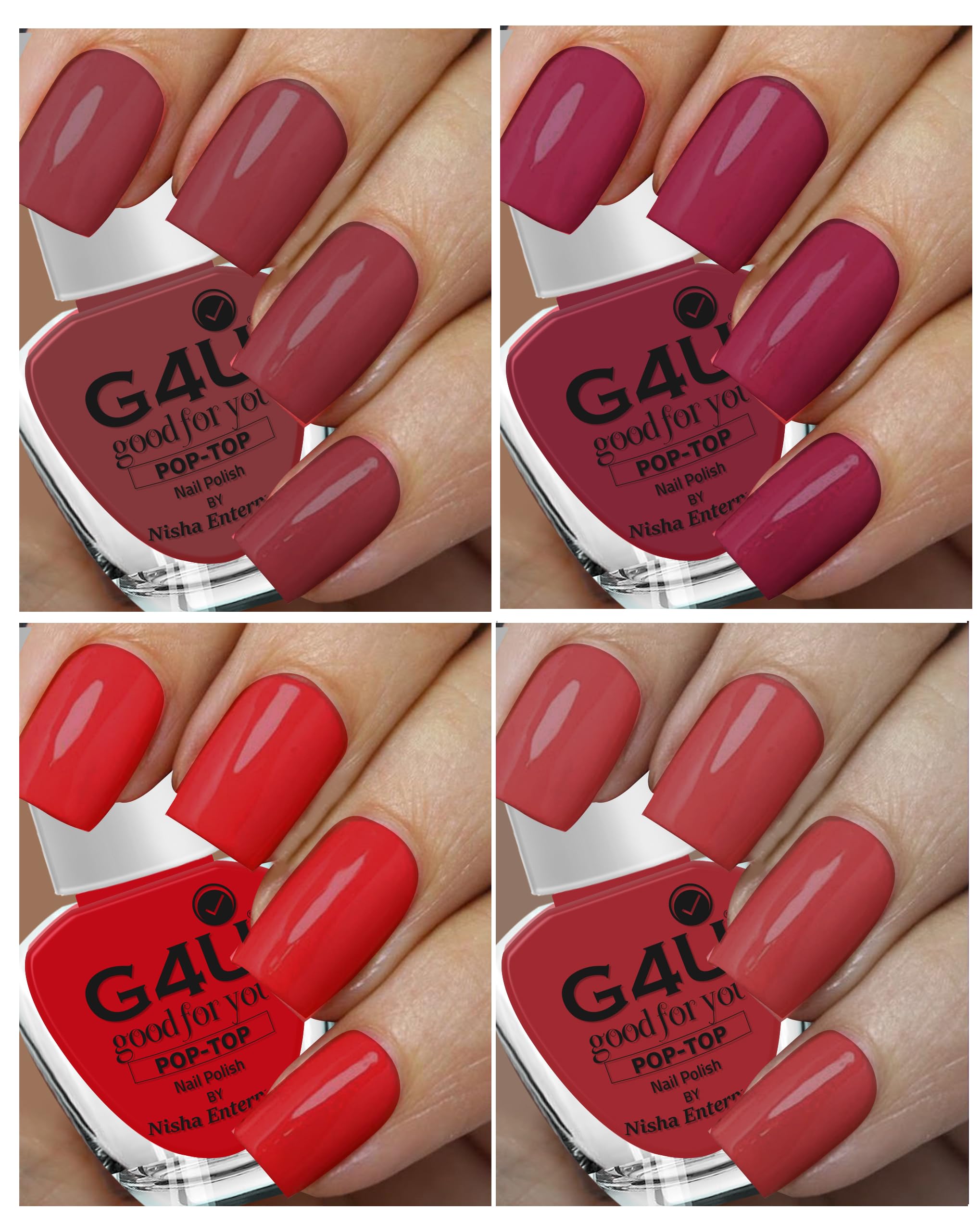 G4U Bright 4 Pcs Quick Dry Nail Polish Kit A27-image-45