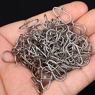 100 PCS Stainless Steel Fishing Snap