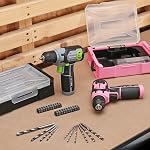 WORKPRO Cordless Power Drill Set with Stackable Tool Box, 8V Cordless Drill Driver and Bit Set, 2.0 Ah Electric Cordless Screwdriver Kit with 3/8" Keyless Chuck, Portable Drill for Home Repair, DIY | 2.0Ah Electric Cordless Screwdriver Kit, 3/8" Keyl
