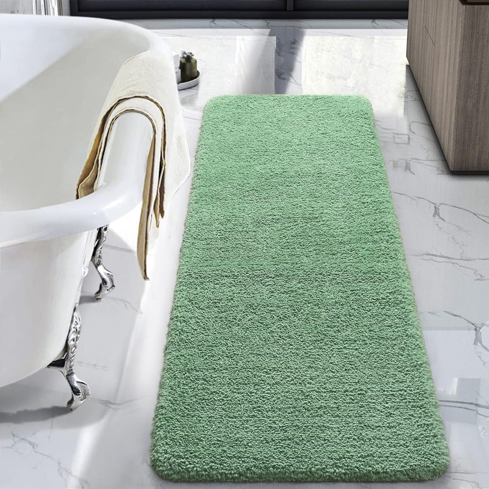 Amazon.com: LOCHAS Bathroom Rug Runner 24x60 Inch, Soft Thick Absorbent ...