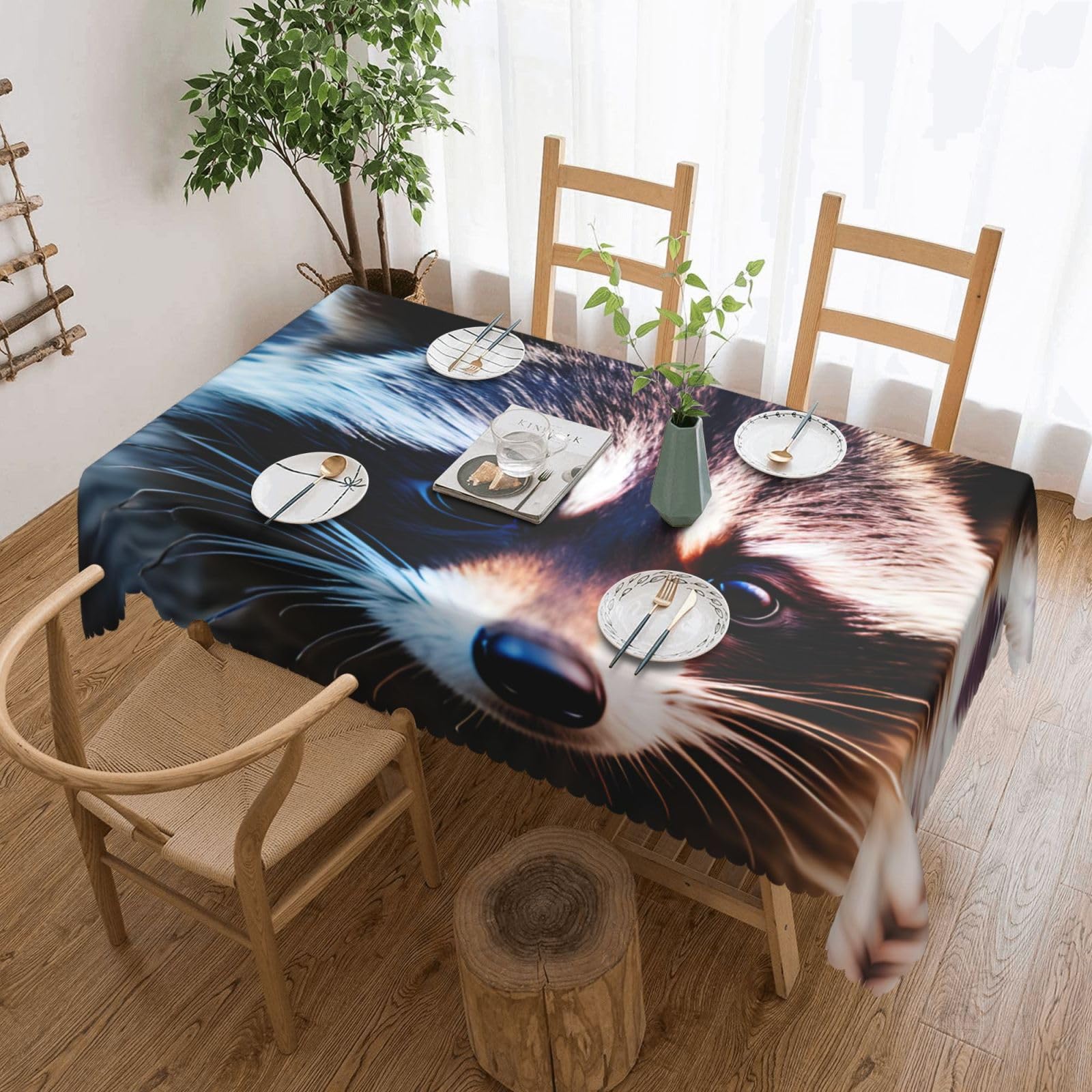 Nappe anti-tache raton laveur pour protéger la table des enfants
