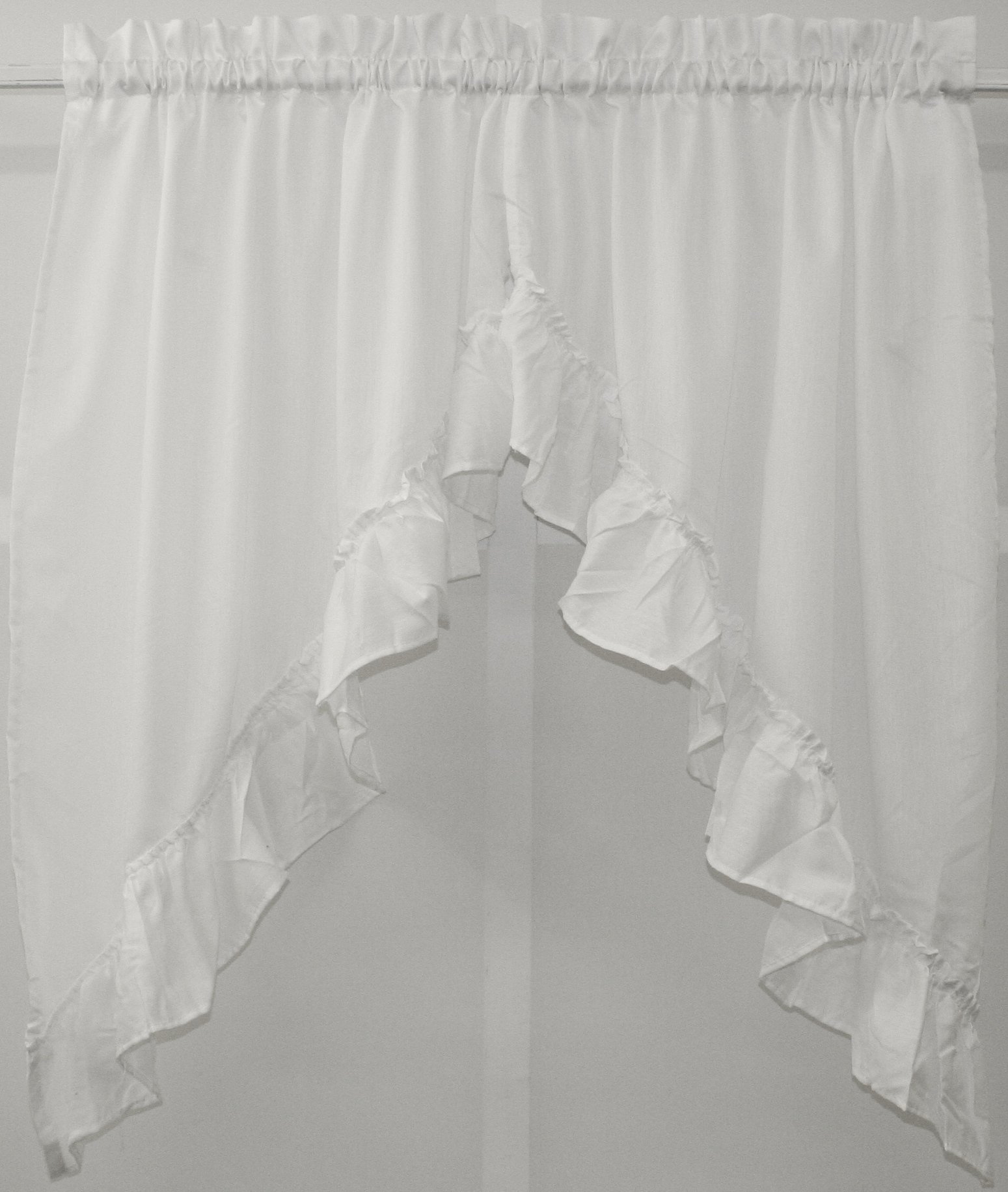 The_Curtain_Shop Stacey Solid Swag Pair 60Wx38L White