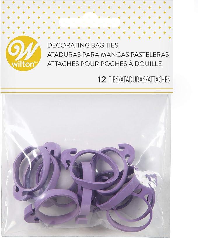 Wilton Gomas para Mangas pasteleras, 12 Unidades, Morado, Centimeters