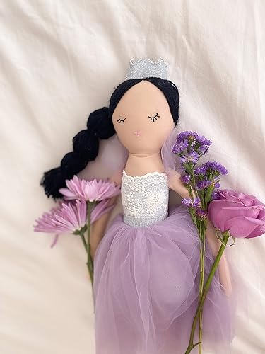 Miniatura 2 de MON AMI Princess Violette - Muñeca de diseño de 22 pulgadas, suave y elegante muñeca de princesa de peluche, uso como juguete o decoración de
