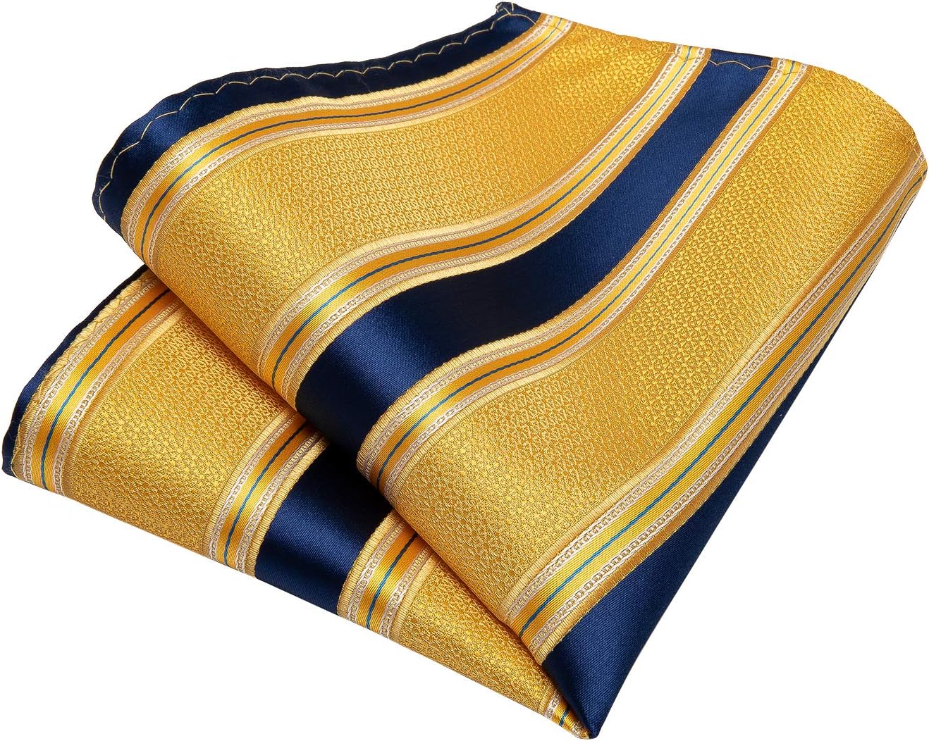 DiBanGu Extra Long Tie for Men Silk 63" XL Necktie and Pocket Suqare Cufflinks Set Mens Big and Tall Tie Wedding Party - Image 7