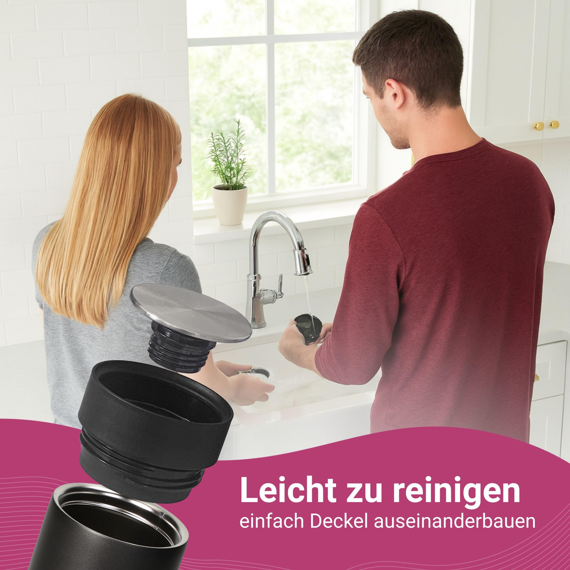 elasto Thermosbeker van roestvrij staal, gepersonaliseerd, 100