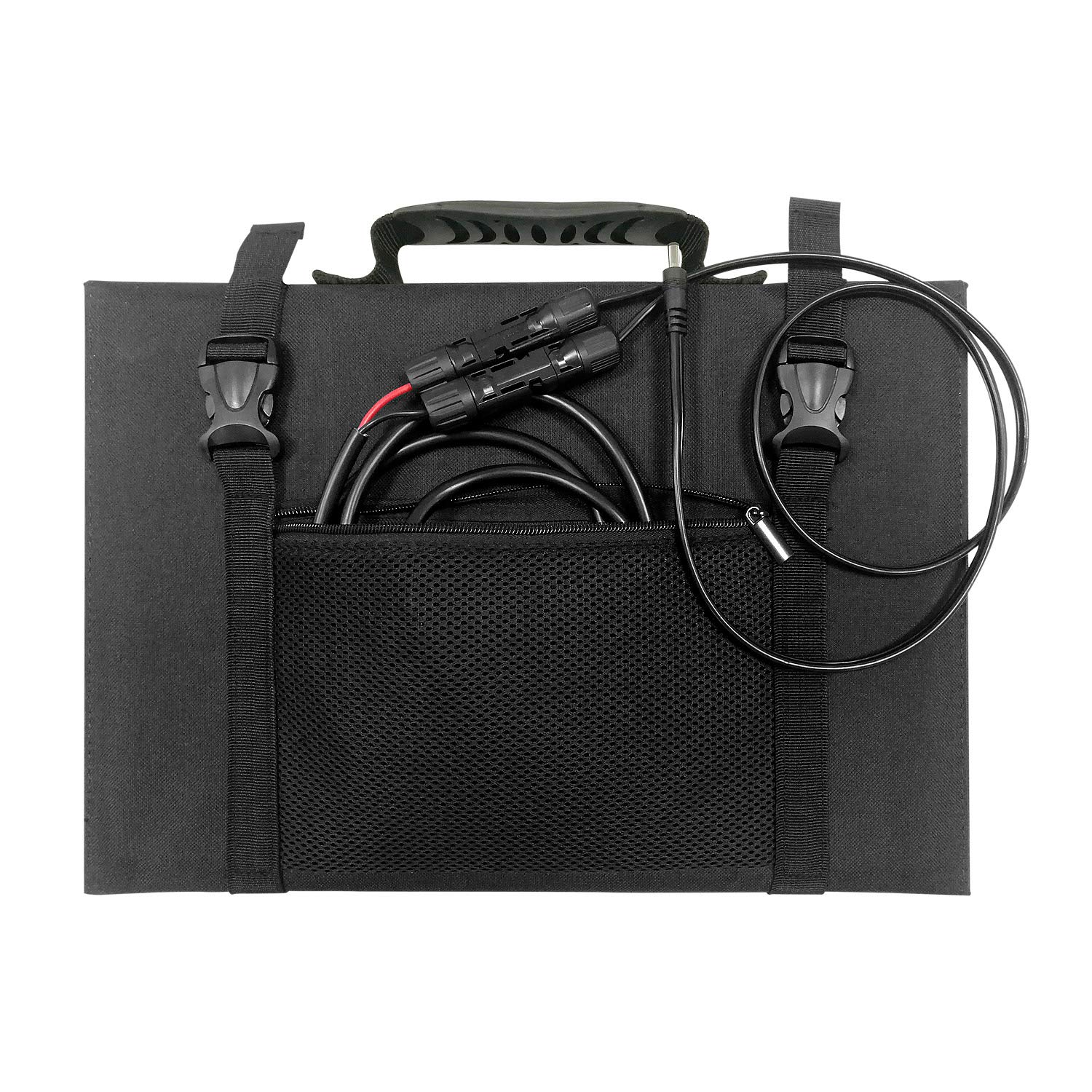 Litionite Arun 65W Panel solar portátil y plegable con soporte inclinado - Conexión DC - Cargador para Power bank/Batería externa/Generador eléctrico y para otros dispositivos con entrada DC