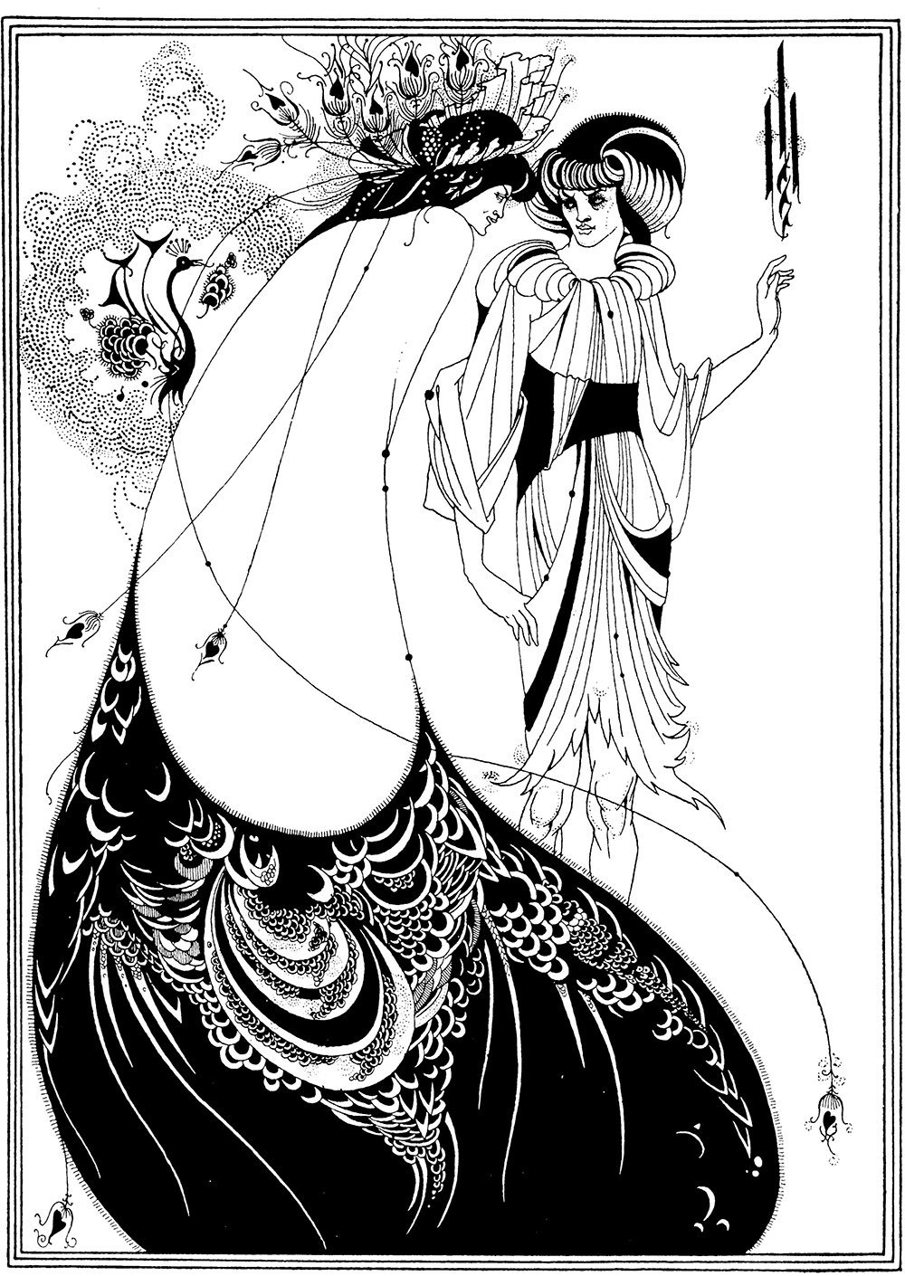 Lámina de Salome de Aubrey Beardsley: arte de Oscar Wilde en póster mate mediano