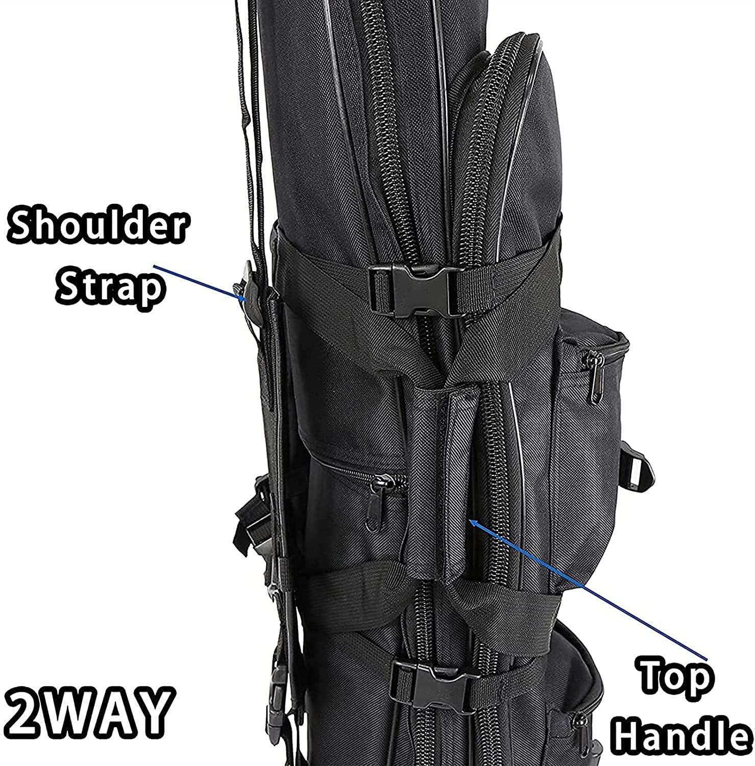 Custodia per Fucile, Fodero per Fucile, Borsa per Fucile tattico con Cerniera Completa, Custodia per Fucile per Fucile Soft Air in Tessuto Oxford, Borsa per Pistola da Pesca portat