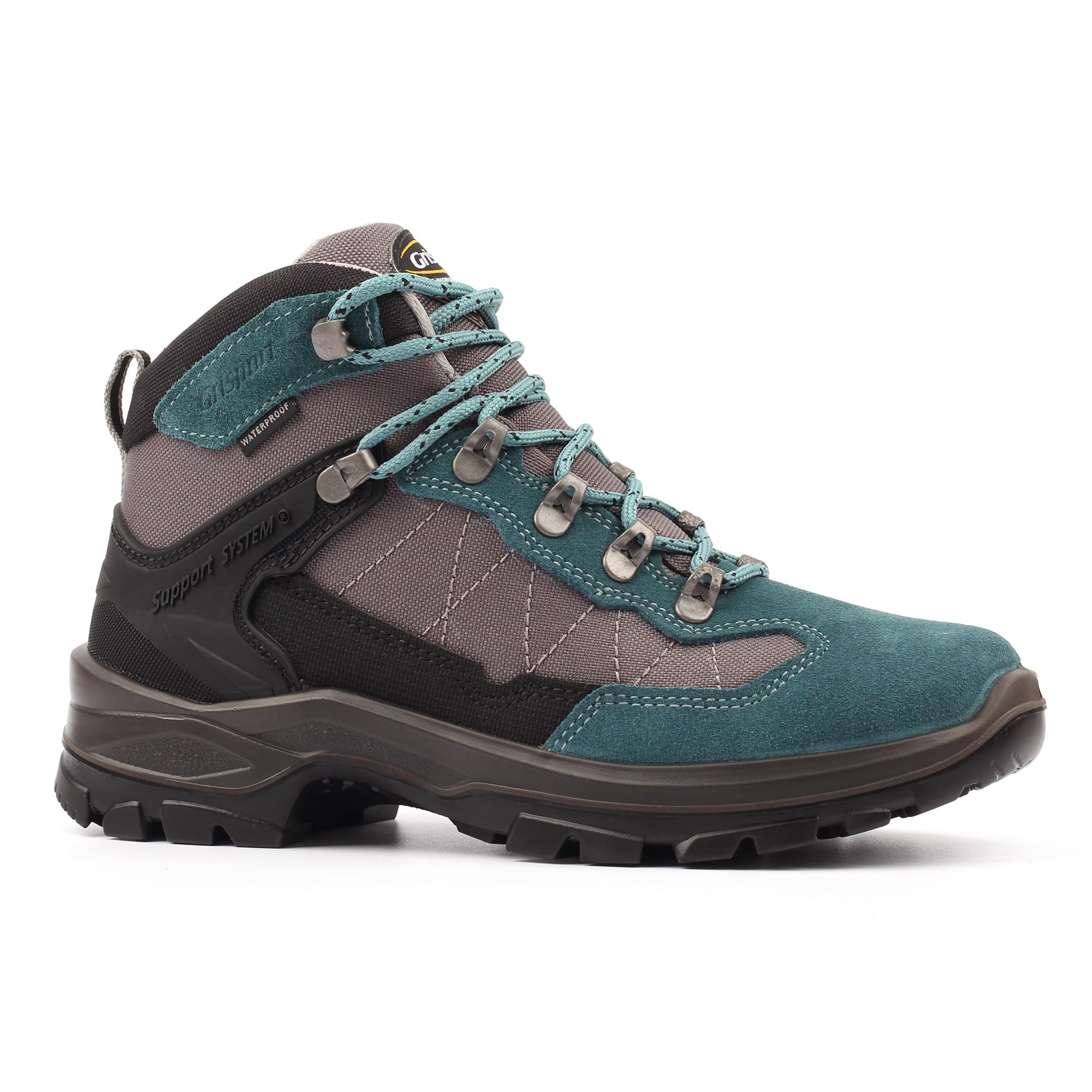 Grisport Lady Excalibur Womens Walking Boots 8 UK Teal Suede/Grey