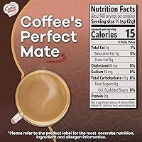 Vista 2 de Coffee-mate Crema cremosa de café en polvo de chocolate sin azúcar, 10.2 onzas