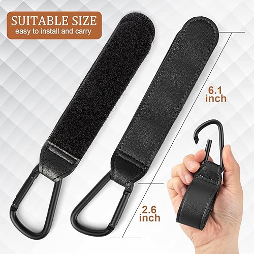 Miniatura 2 de Ganchos para cochecito de bebé para colgar bolsas de pañales, ganchos para bolsas de mamá para organizador de cochecito, accesorios de cochecito