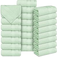 Vista 13 de Casa Lino Toallas faciales y paños de lavado corporal para ducharse, paños de lavado 100% algodón para baño, juego de paños altamente absorbentes
