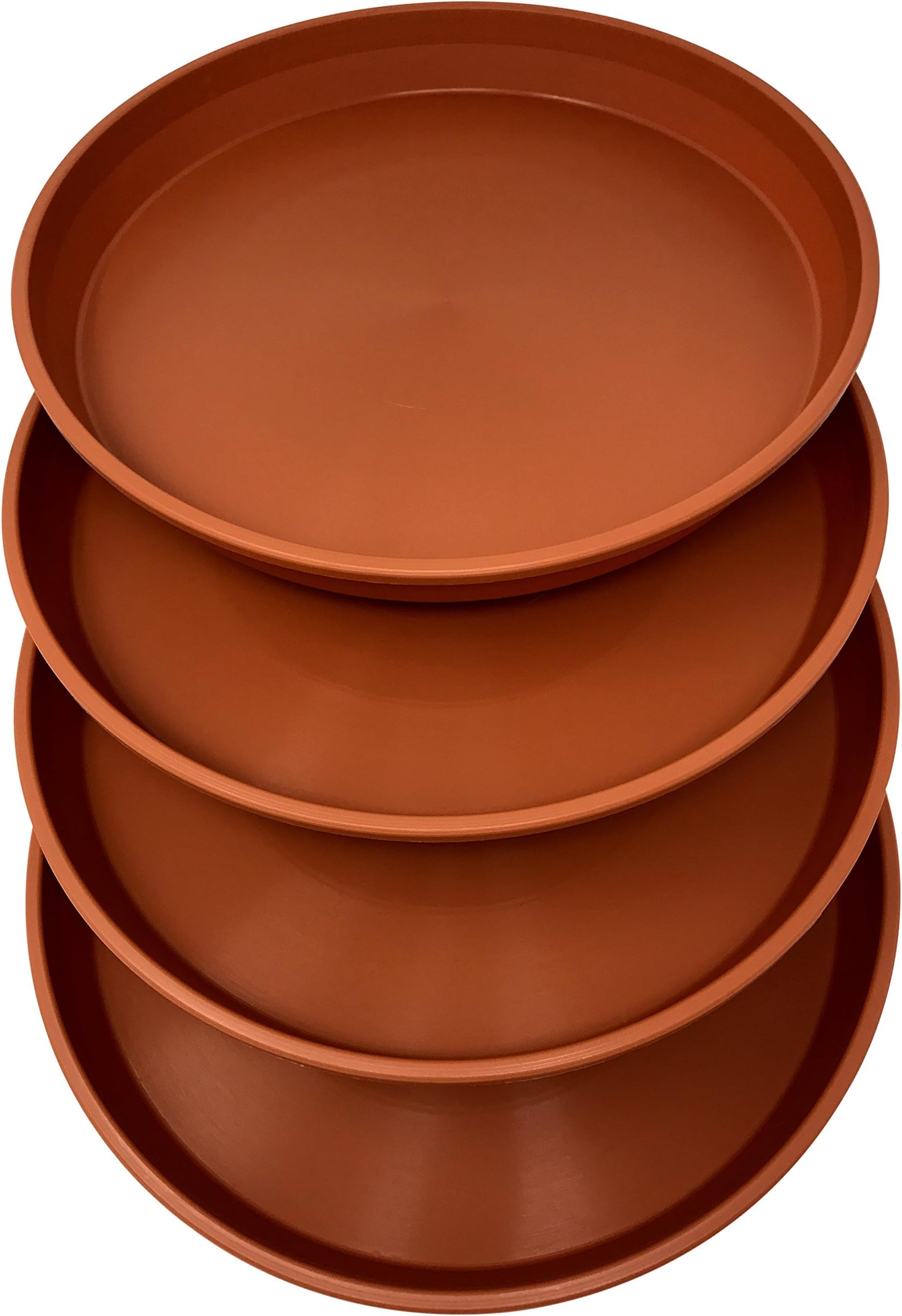 Matri Round Plastic Plant Saucer 16" Set of 4 Units (Terracotta Color)