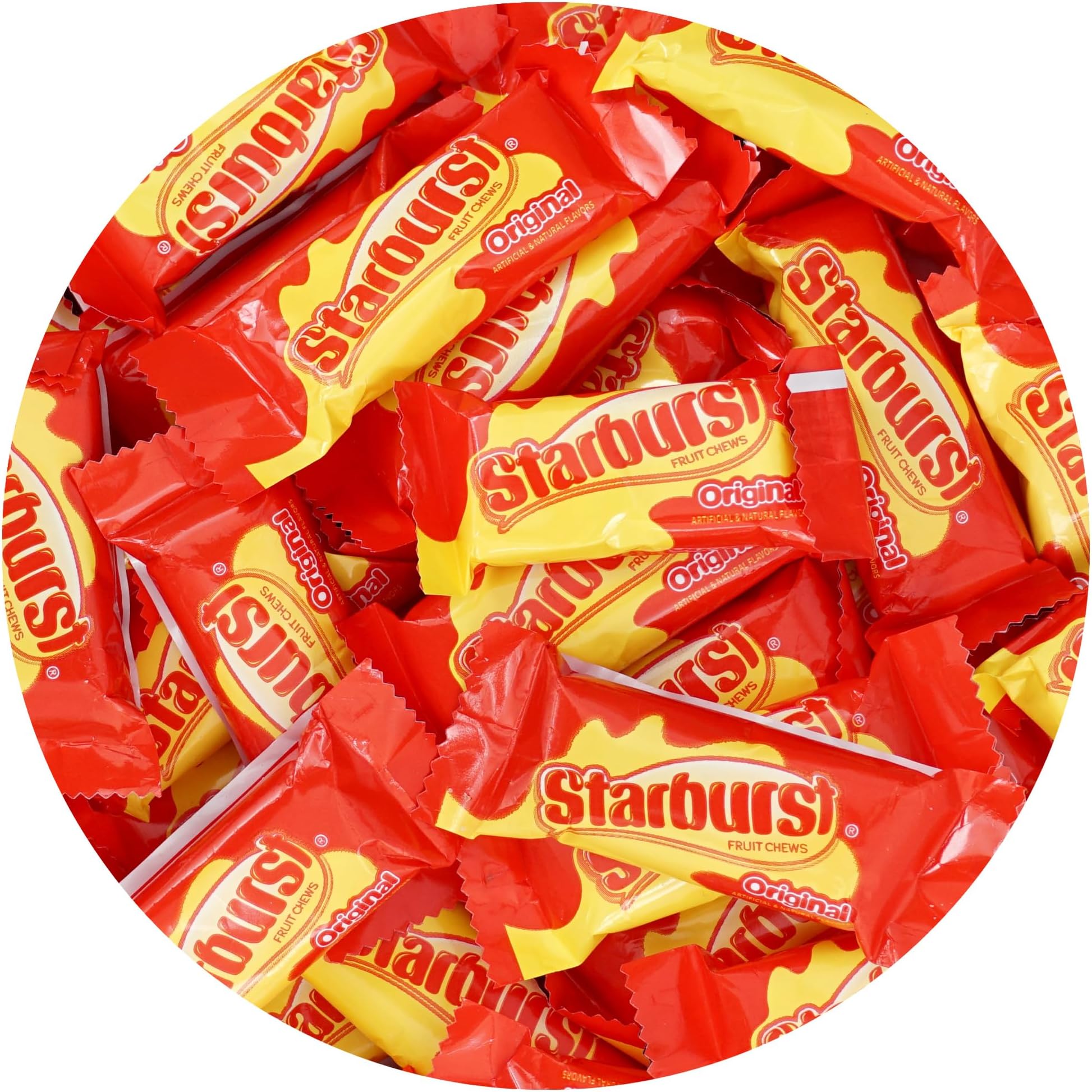 Starburst Original Fun Size Chewy Candy, 4 Pound Bulk Bag, 2 in 1 Pack, Individually Wrapped Candy
