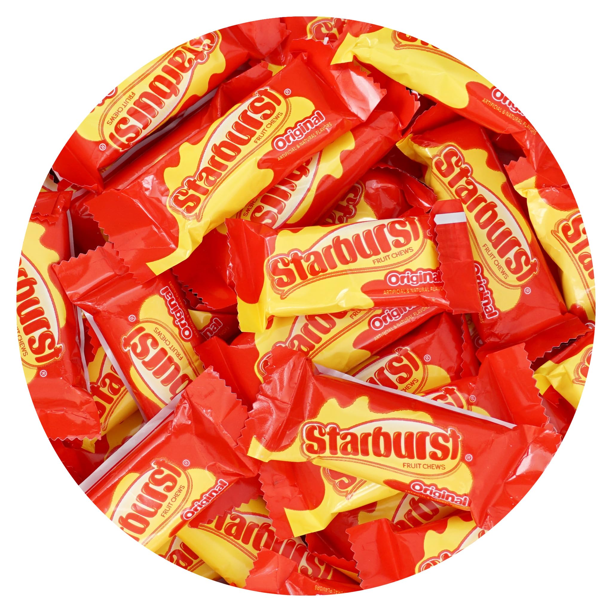 Starburst Original Fun Size Chewy Candy, 4 Pound Bulk Bag, 2 in 1 Pack, Individually Wrapped Candy