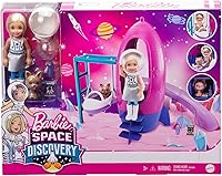 Vista 6 de Barbie Space Discovery Chelsea Doll & Rocket Ship - Set de juego con cachorro