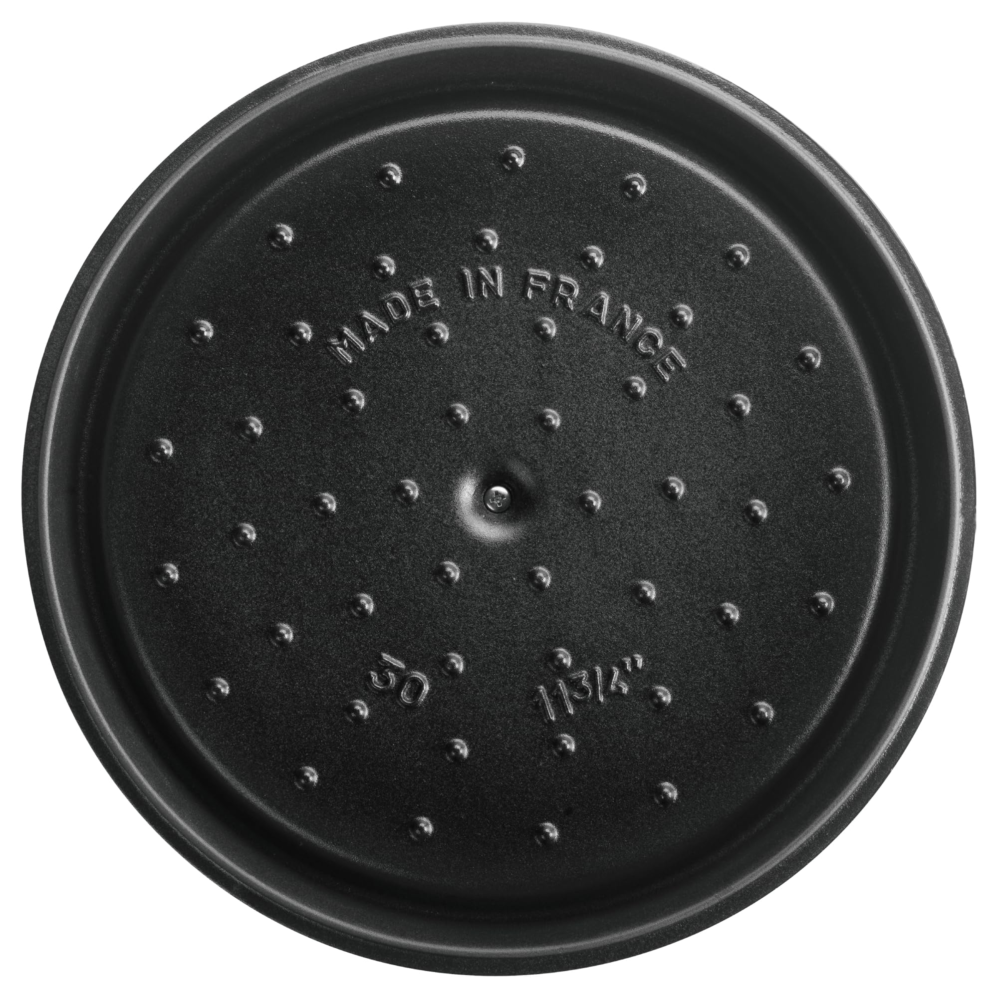 STAUB Cocotte en Fonte, Ronde 24 cm, 3,7 L, Gris Graphite