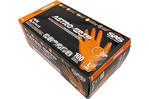 SAS Safety Astro Grip Powder-Free Nitrile Disposable Gloves