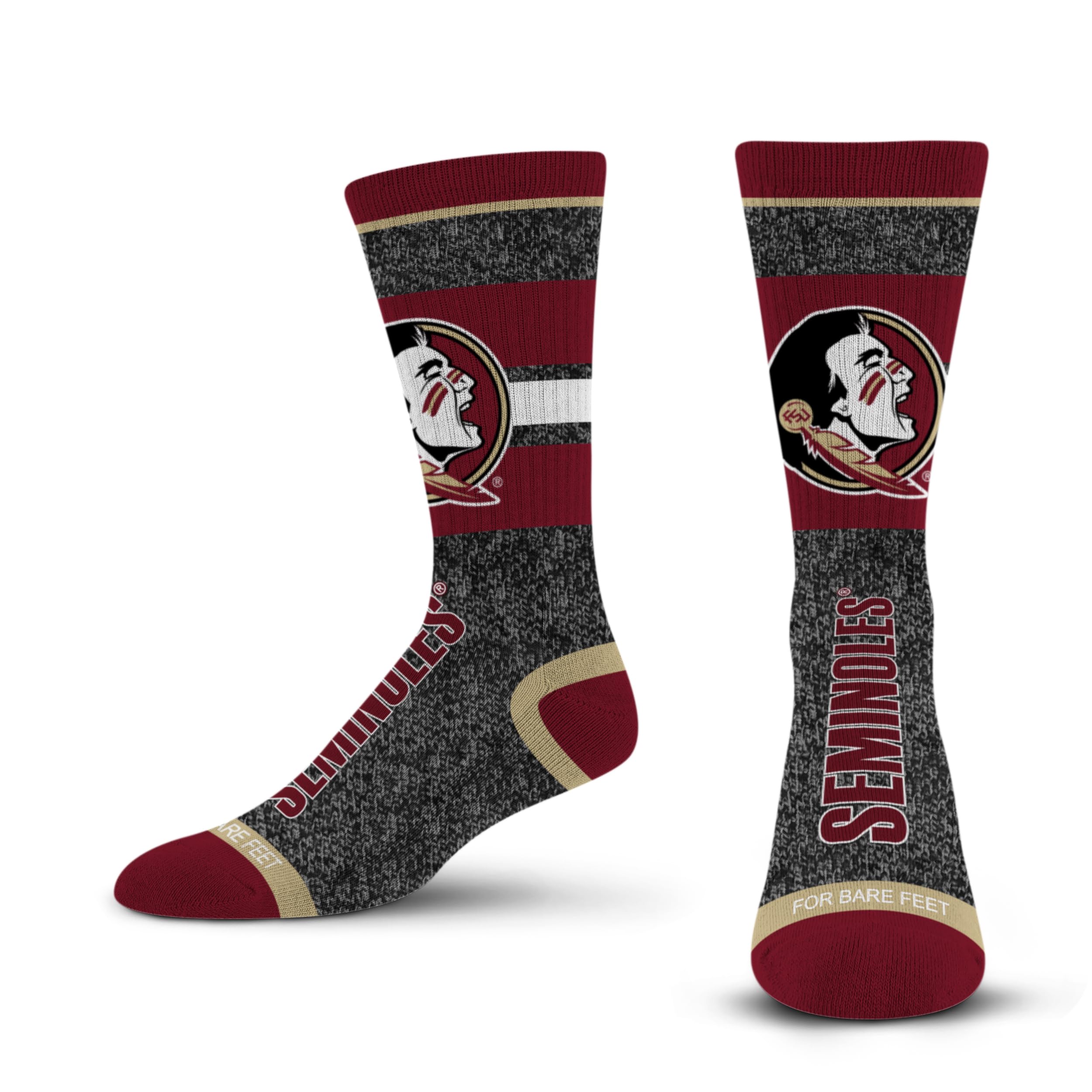 For Bare Feet NCAA Marble Spotlight Crew Sock