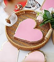 Vista 5 de Servilletas de corazón – Paquete de 50 – Servilletas en forma de corazón a granel desechables para decoraciones del día de San Valentín, servilletas