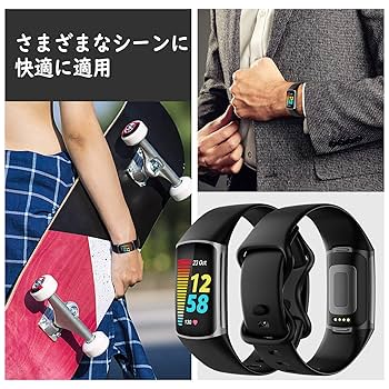 fitfit - フィットビット Charge5交換用 スポーツベルト ブラック Lサイズ Fit Amazon.co.jp: For Fitbit Charge5バンド 専用バンド ステンレス