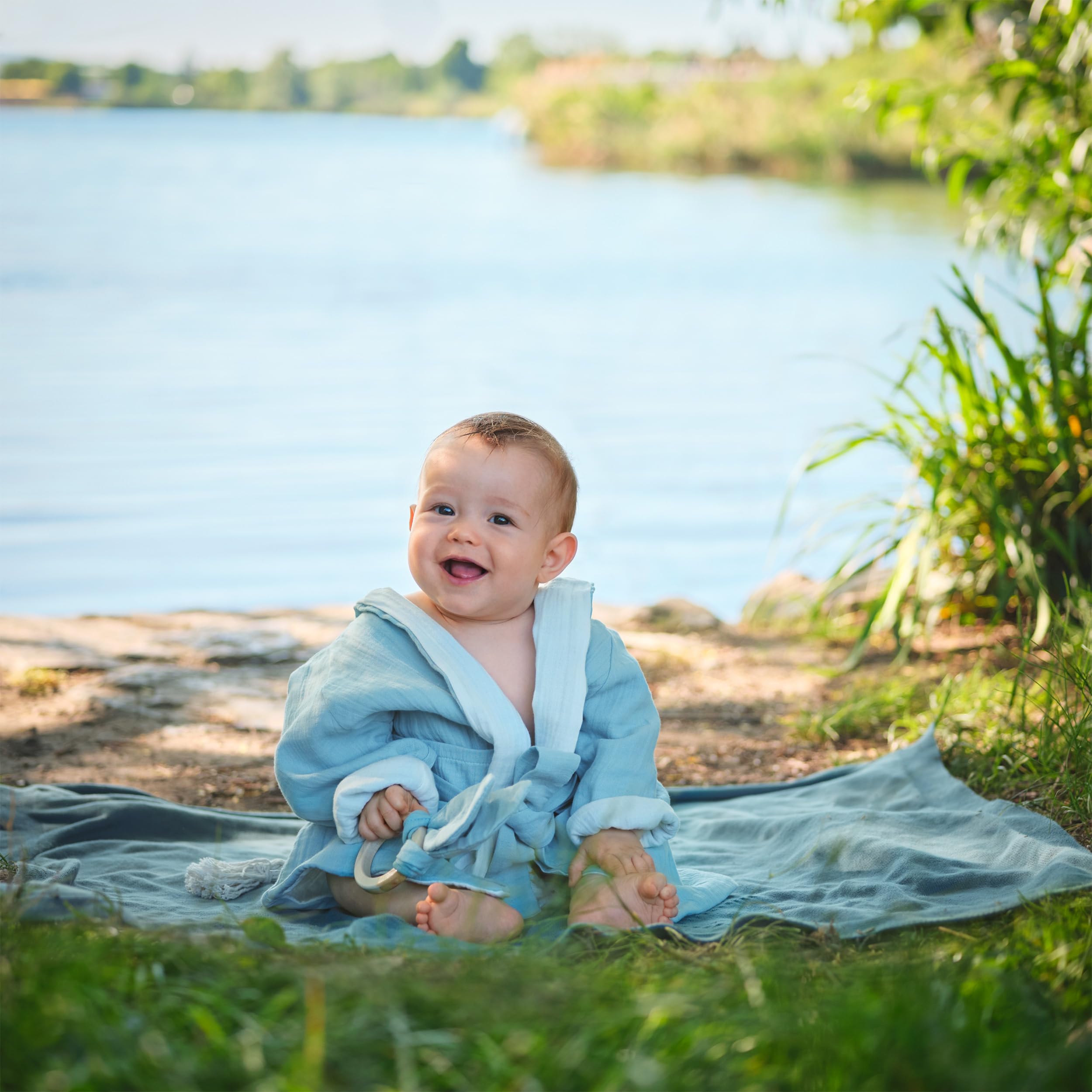 Albornoz infantil capucha | Albornoz para baby | 100% algodón biologico GOTS