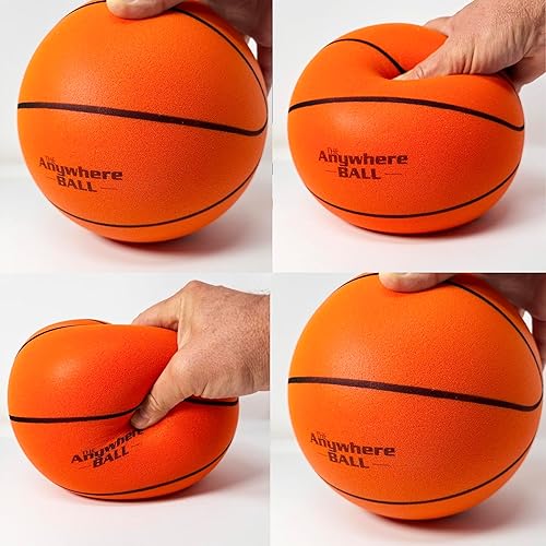 Miniatura 7 de Anywhere Ball, Silent Basketball, Airless Foam for Indoor Training, Dribbling, and Realistic Bounce