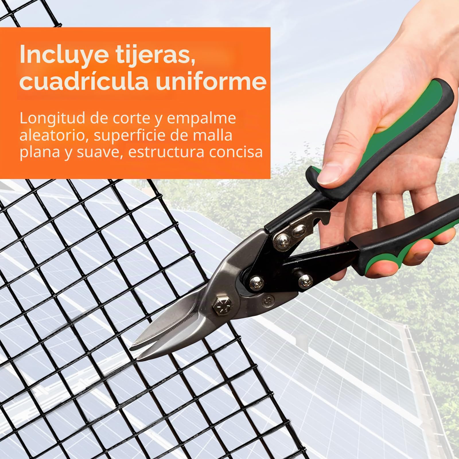 20CM*30M Rejilla de Protección Solar, Rejilla de Protección de Colector Solar, Rejilla de Protección de Aves, Malla de Acero Galvanizado y Recubierta para Protección de Roedores y Aves, Duradera y