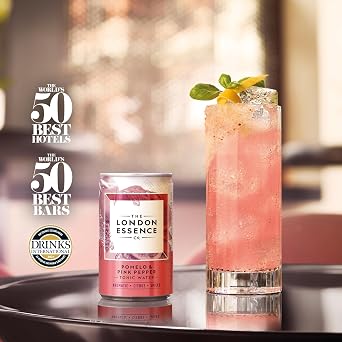 The London Essence Co., Pink Grapefruit Soda, 150 ml Can (Pack of 6)