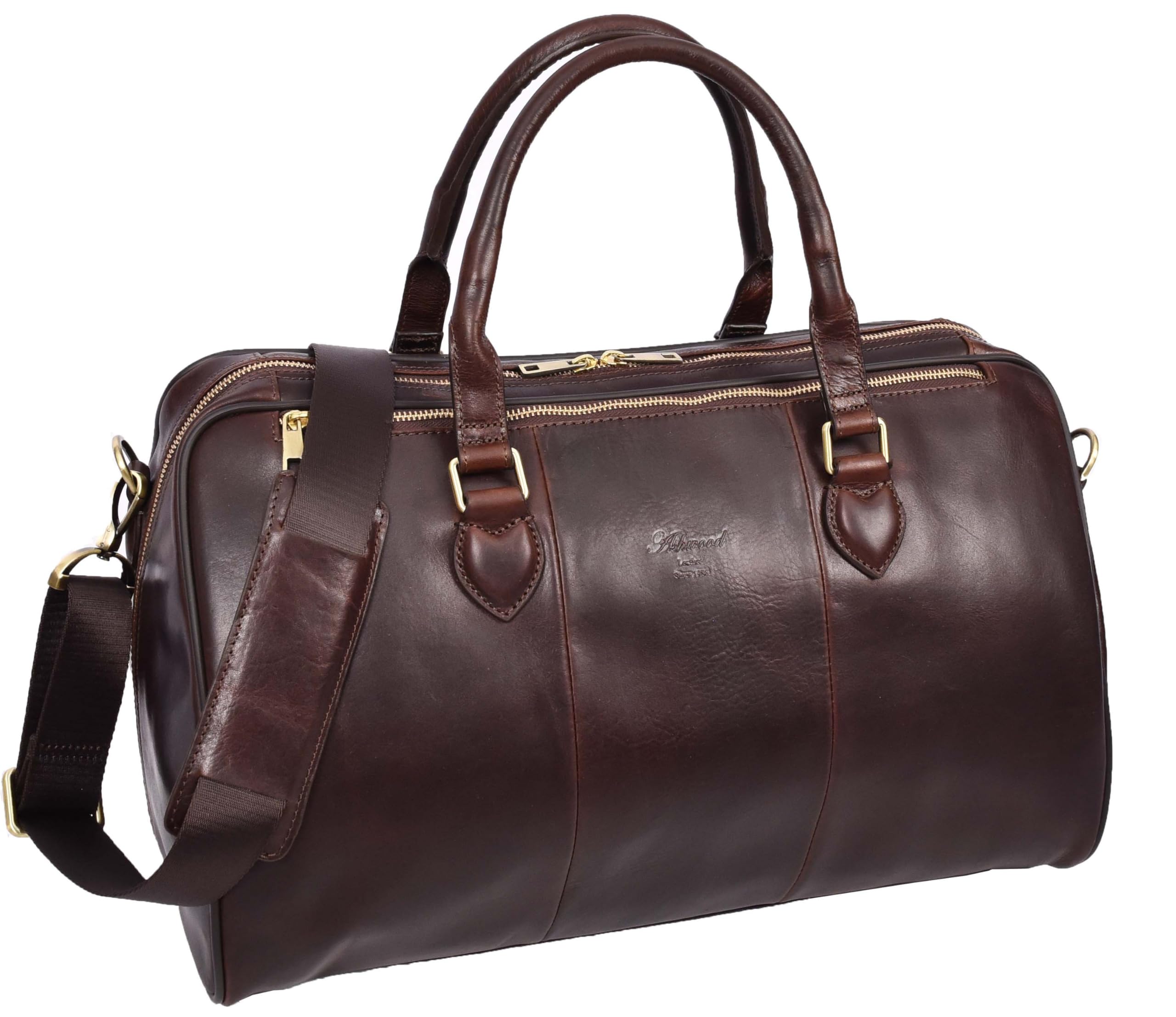 Bolsa de lona de cuero de primera calidad, tamaño A47, Brown, L, Bolsa de viaje