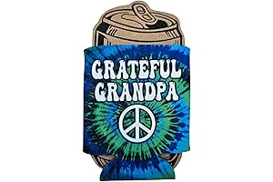 Grateful Grandpa Tie Dye Can Cooler