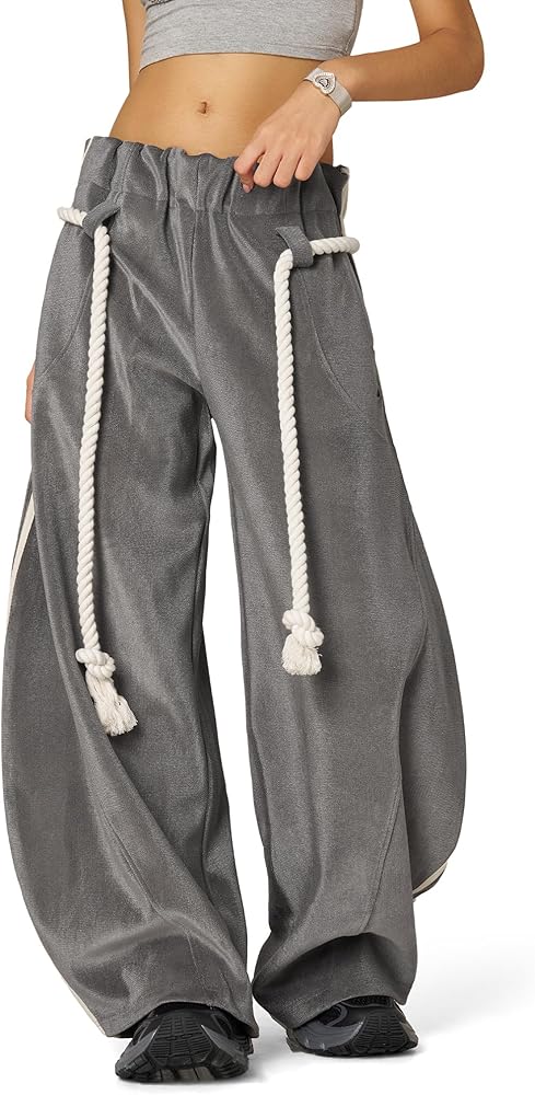 Amazon.com: Aelfric Eden Stripe Super Baggy Sweatpants Wide Leg