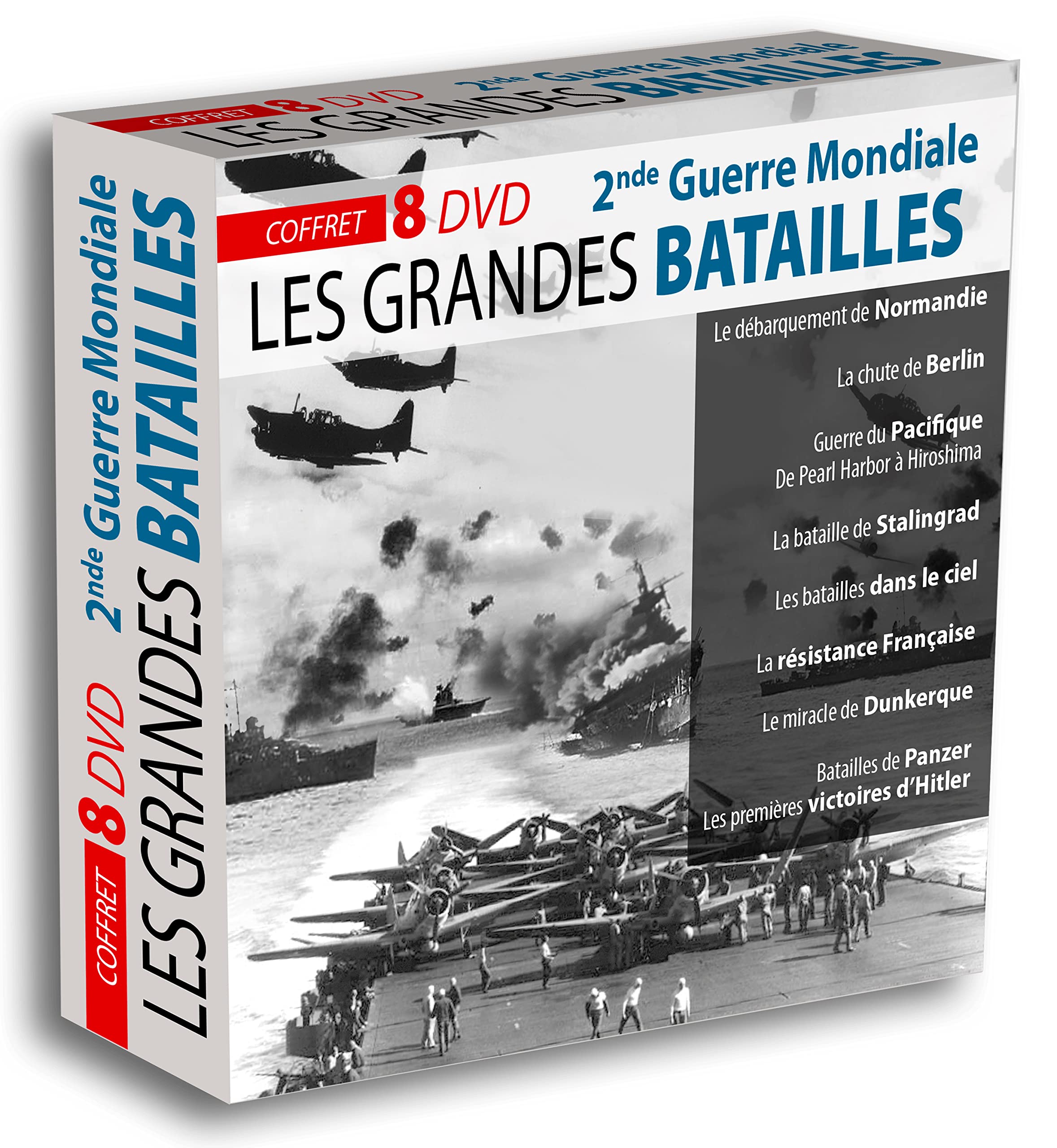 Coffret Grandes Batailles 2nde Guerre Mondiale- 8 DVD