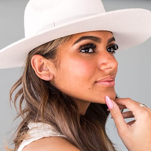 Miniatura 8 de Little Gold Hoops, Small 10mm, Extra Thin 24 Gauge Earrings 14k Yellow Gold Fill Earrings Handmade Sleeper Hugger Hoop Earrings