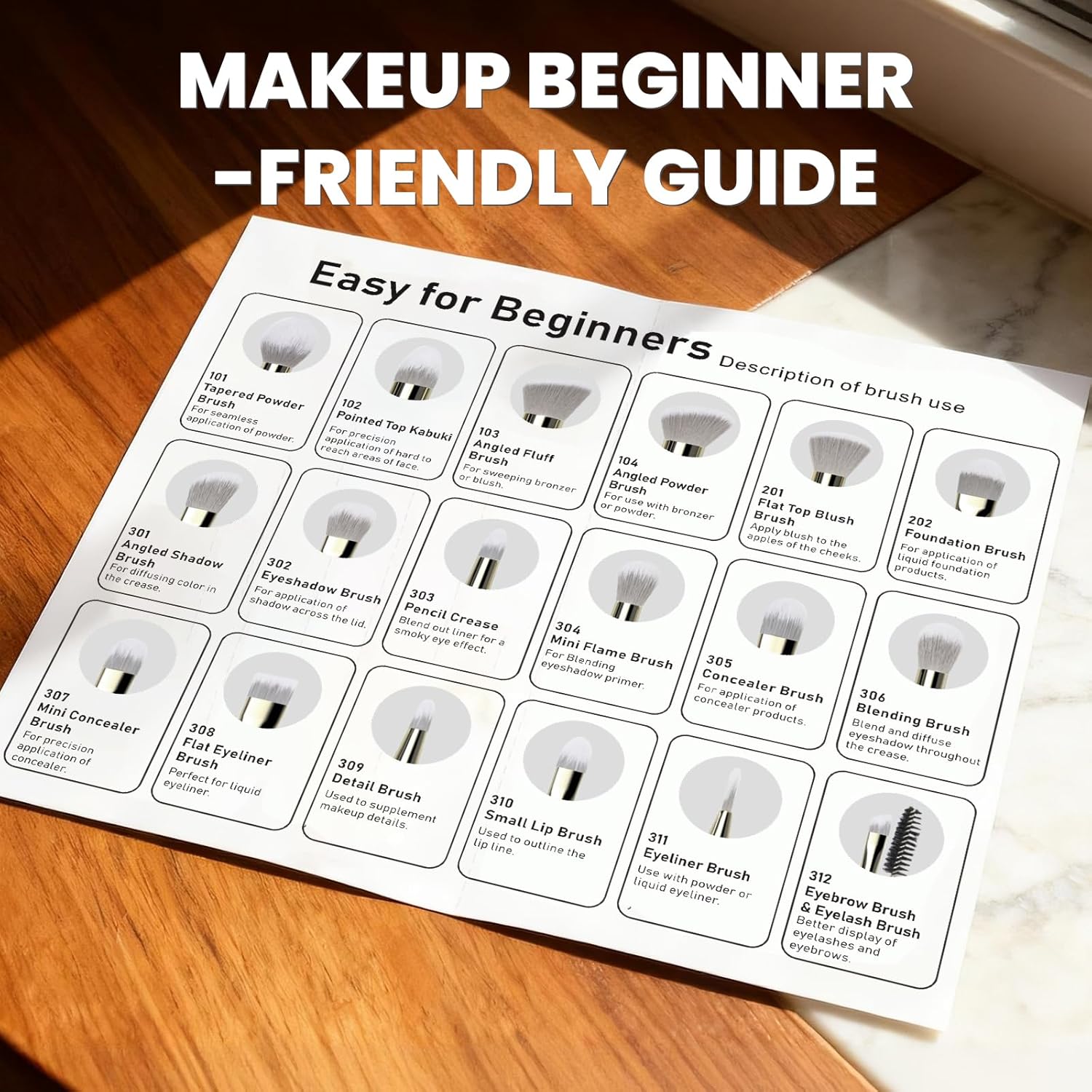 Makeup Brush Set, 18 Pcs Make up Brushes for Face and Eye with Travel Case – Natural Wood Handles – Unique Pointed Design, Makeup Brushes for Professional & Beginner Makeup Lovers (Gray) - Image 8