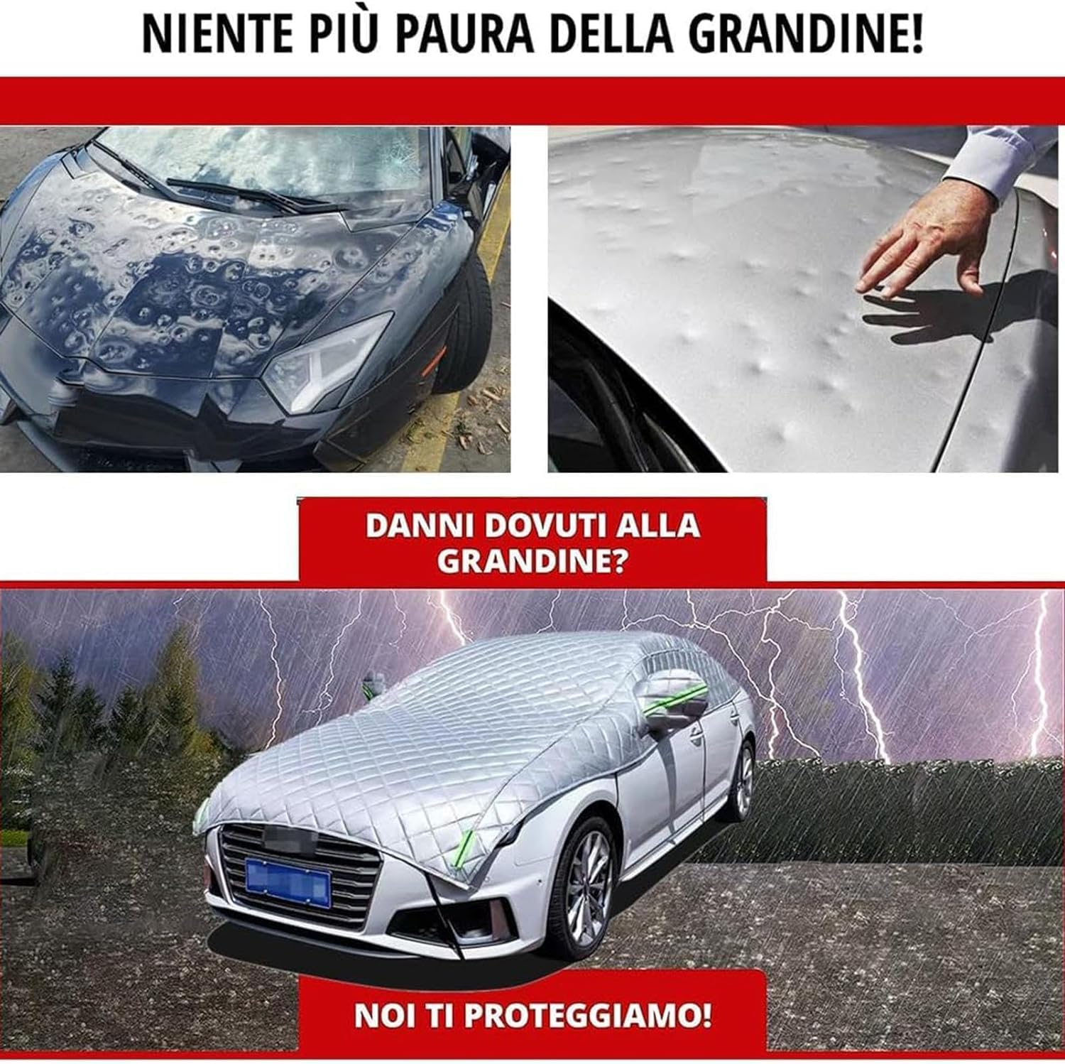 Hagelschutz Aufblasbare Autodecke Wasserdichte Abdeckung Gegen Hagel und Sonne
