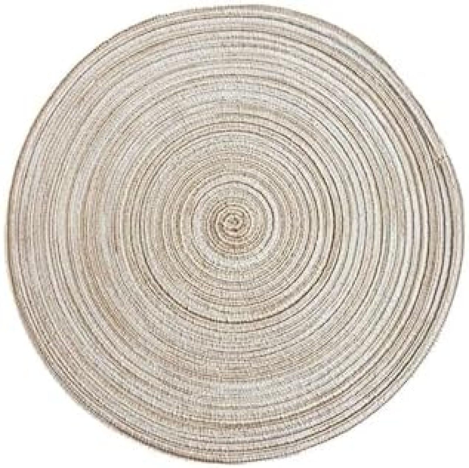 Set de table rond antidérapant beige 38cm pour table de salle à manger | Lot 2