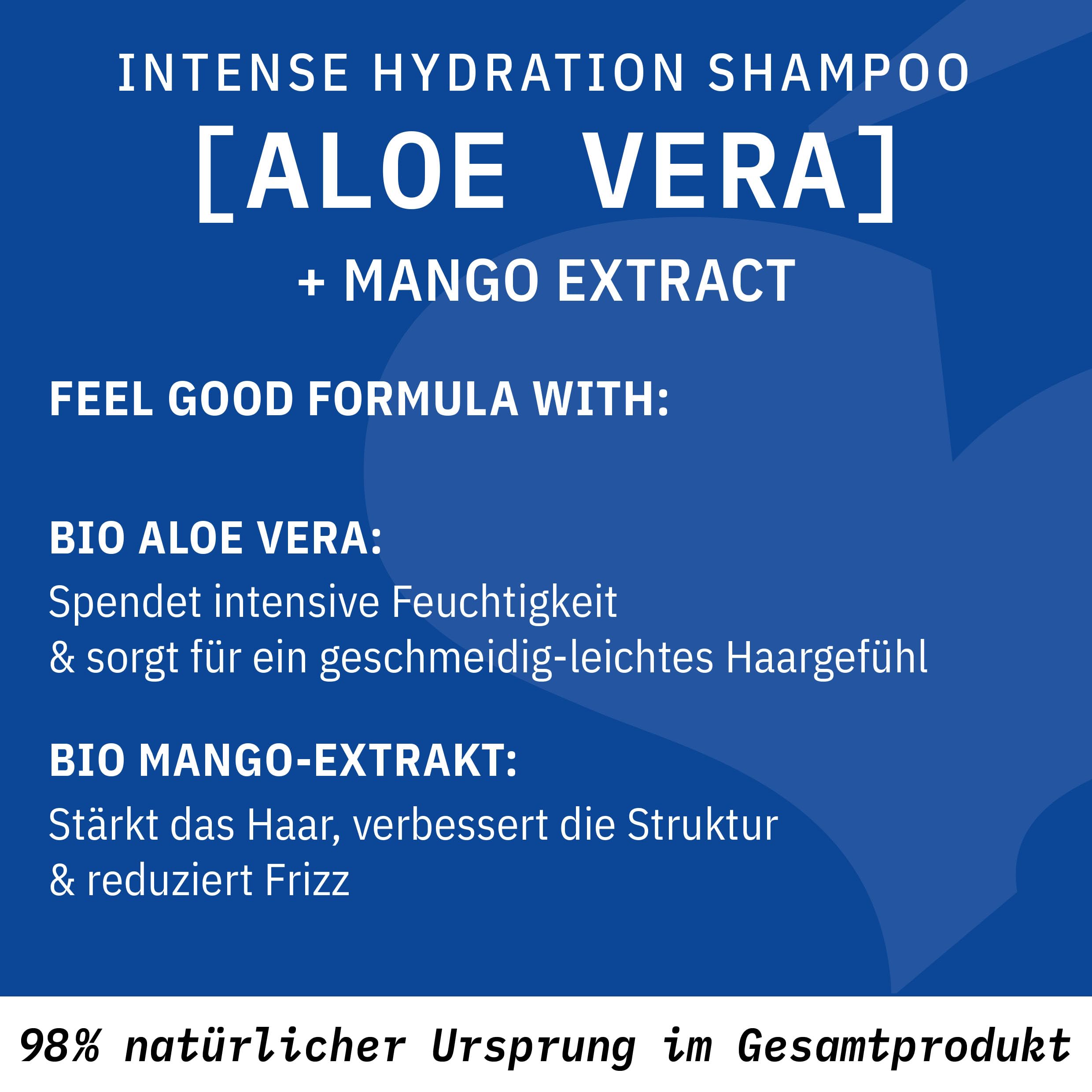 Sante Naturkosmetik Intense Hydration Aloe Vera + Ekstrakt Z Mango Szampon, Przezroczysty, 250 ml