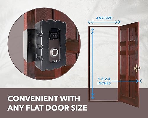 Miniatura 7 de Skywin Soporte de timbre de video con anillo  Compatible con timbre inalámbrico  Sin taladro, fácil de instalar, soporte antirrobo para timbre de