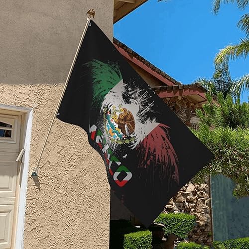 Miniatura 2 de Bandera de la amistad de Estados Unidos y México de 3 x 5 pies, pancarta de jardín para interiores y exteriores, decoración perfecta