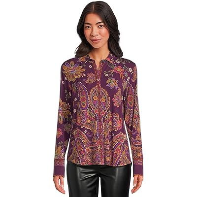 Johnny Was The Janie Favorite Button Front Shirt domitila scarf