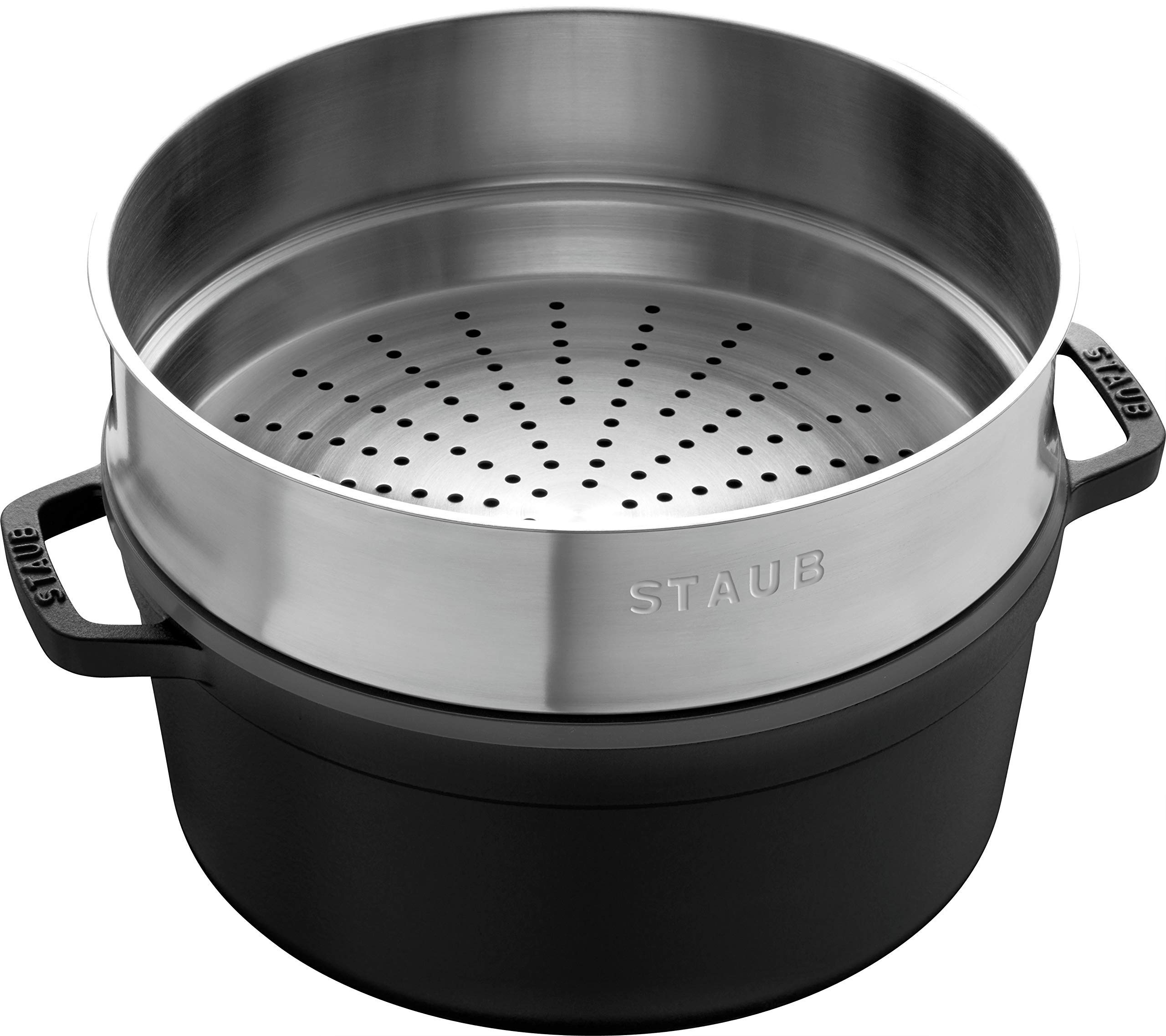 未使用級 staub ストウブ ピコ ココット ラウンドスチーマーセット 26 