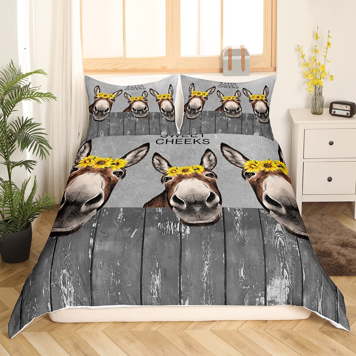 Manfei Donkey Duvet Cover Set King Size - Image 3