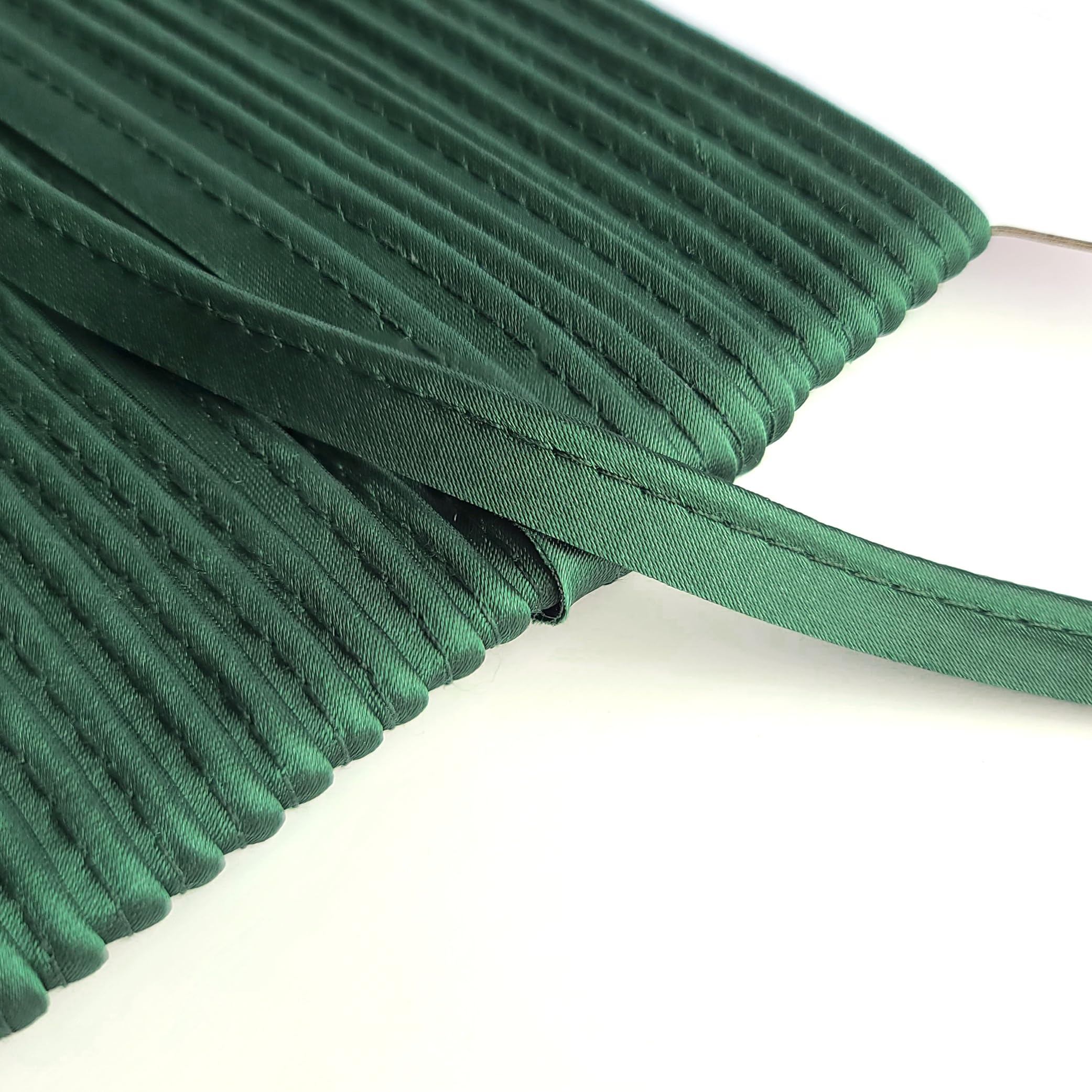 Satin Fabric Covered Flanged Piping Cord – Dressmaking & Garment Sewing Trim – 5 Metre Length