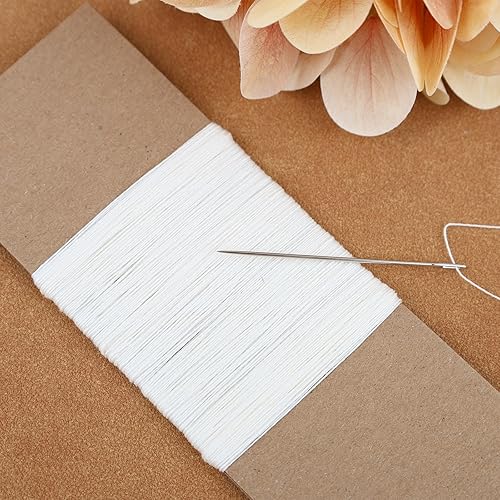 Miniatura 3 de Books By Hand Hilo de lino de calidad de archivo, sin encerar y sin blanquear. Fuerte y duradero para tus proyectos de encuadernación y