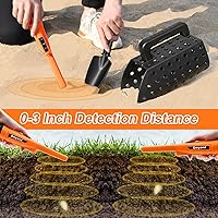 Vista 6 de Dmyond Detector de Metales Pinpointer y Accesorios - Varilla Puntera de Mano Impermeable Completa IP68 con 3 Modos - Incluye Tamiz para Arena